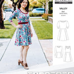 Sinclair Patterns S1086 Valley fit and flare skater dress for knit fabrics pdf sewing pattern