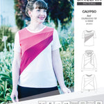 Pdf sewing pattern Hoodie top and t-shirt colorblocked and cowl for women