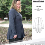 Sinclair Patterns S1054 Laura shawl collar cardigan top for women pdf sewing pattern