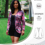 PDF Sewing pattern Sinclair Patterns S1048 Sydney cocoon style knit cardigan with pockets