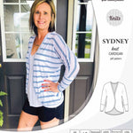 PDF Sewing pattern Sinclair Patterns S1048 Sydney cocoon style knit cardigan with pockets