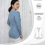 PDF Sewing pattern Sinclair Patterns S1048 Sydney cocoon style knit cardigan with pockets