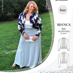 Pdf sewing pattern Bianca knit bolero, shrug, cropped cardigan by Sinclair Patterns