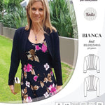 Pdf sewing pattern Bianca knit bolero, shrug, cropped cardigan by Sinclair Patterns