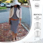 Pdf sewing pattern Bianca knit bolero, shrug, cropped cardigan by Sinclair Patterns