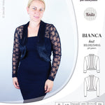 Pdf sewing pattern Bianca knit bolero, shrug, cropped cardigan by Sinclair Patterns