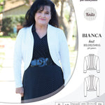 Pdf sewing pattern Bianca knit bolero, shrug, cropped cardigan by Sinclair Patterns