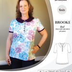 Pdf sewing pattern - Sinclair Patterns - S1066 Brooke knit polo shirt or shirt dress for women
