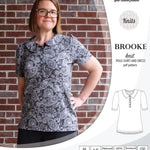 Pdf sewing pattern - Sinclair Patterns - S1066 Brooke knit polo shirt or shirt dress for women