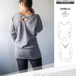 Sinclair Patterns S1041 Danielle batwing top, dolman top for women pdf sewing pattern