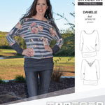 Sinclair Patterns S1041 Danielle batwing top, dolman top for women pdf sewing pattern