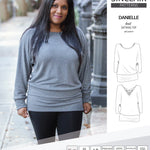 Sinclair Patterns S1041 Danielle batwing top, dolman top for women pdf sewing pattern
