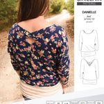 Sinclair Patterns S1041 Danielle batwing top, dolman top for women pdf sewing pattern