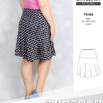 Sinclair Patterns S1028 knit half circle skirt with yoga wide band for women pdf sewing pattern